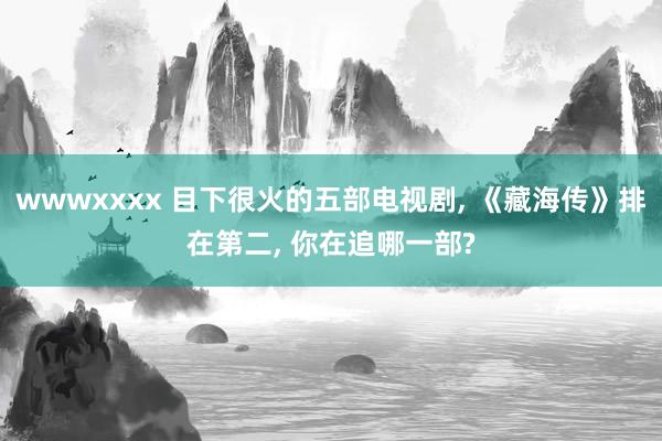 wwwxxxx 目下很火的五部电视剧， 《藏海传》排在第二， 你在追哪一部?